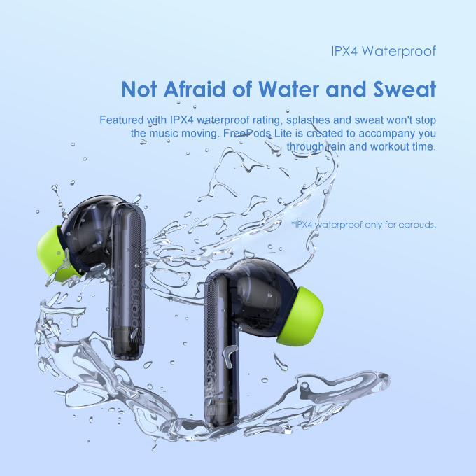 FreePods Lite ENC True Wireless Earbuds. 