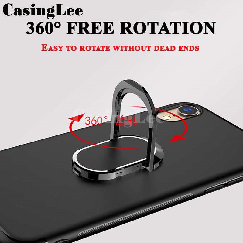 For itel A49 Play / A58 Lite Case Soft matte full Protector Shockproof Car Magnetic Holder Ring Phone Cover Casing hp itel A58 Lite / A49 Play Phone cases. 