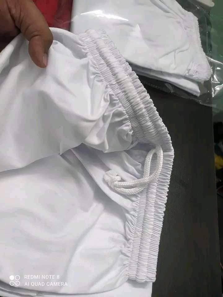 White Color Islamic Items Comfortable Solid Cotton Regular Fit Loose Pajama for Men. 