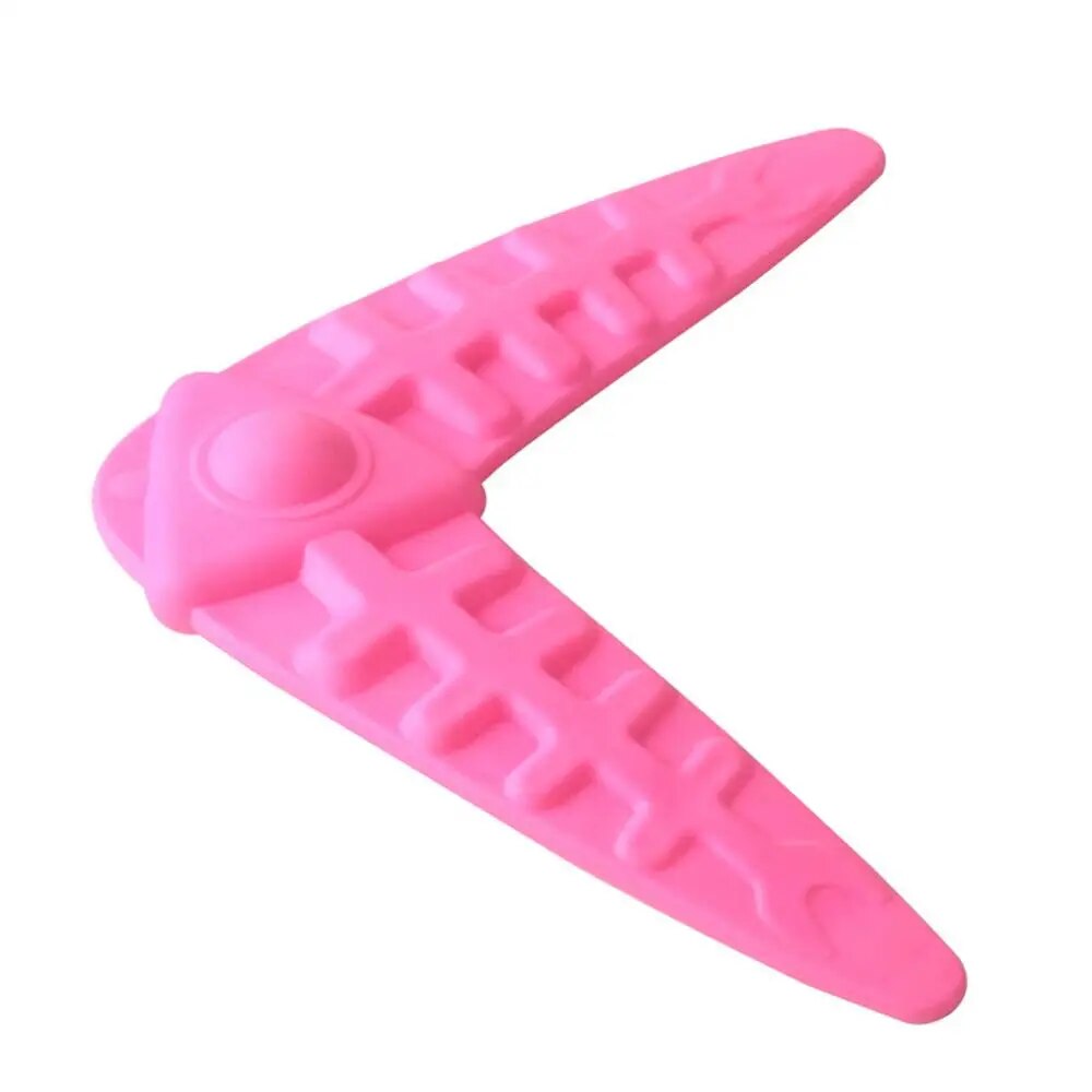 Curved Pet Flying Disc Toy TPR Flying Discs Bite Pet Training Dog Toys Competition Boomerang Child Toys Outdoors Sports Dog Toys. 