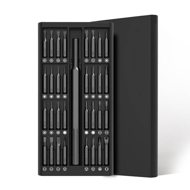 --1 double-sided magnetic pointed manual screwdriver set