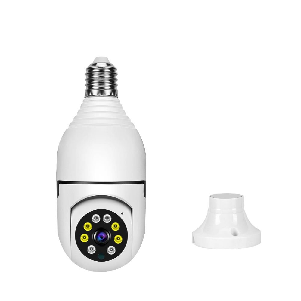 V380 PTZ Full HD 3MP 1920P WIFI IP Camera E27 Bulb Camera 360 Degree Wireless Home Color Night Vision Two Way Audio Smart Motion Detection. 