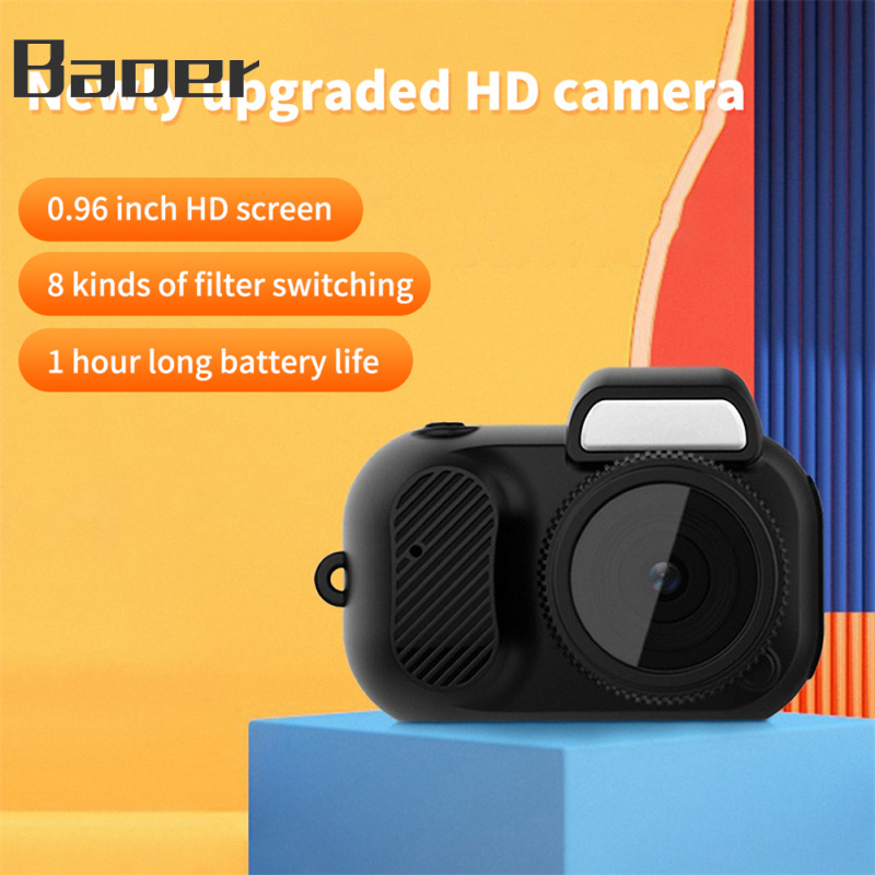Baoer Y3000 Mini Digital Camera Loop Recording Portable HD Camera With 0.96 Inch Screen 8 Filter Effects For Kids Beginner