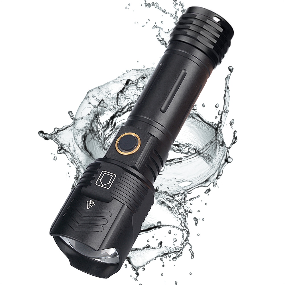 XHP90 9-Core LED Flashlight USB Flash Lamp 18650 26650 Handheld Light. 