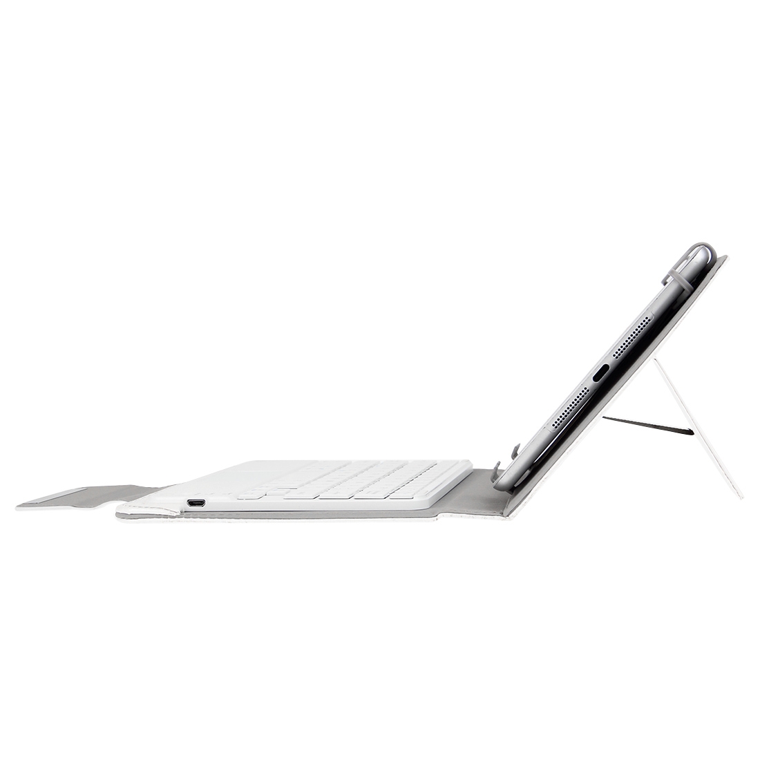Universal Detachable Magnetic Bluetooth Touchpad Keyboard Leather Tablet Case With Holder For 10.1 inch iSO & Android & Windows Tablet PC. 