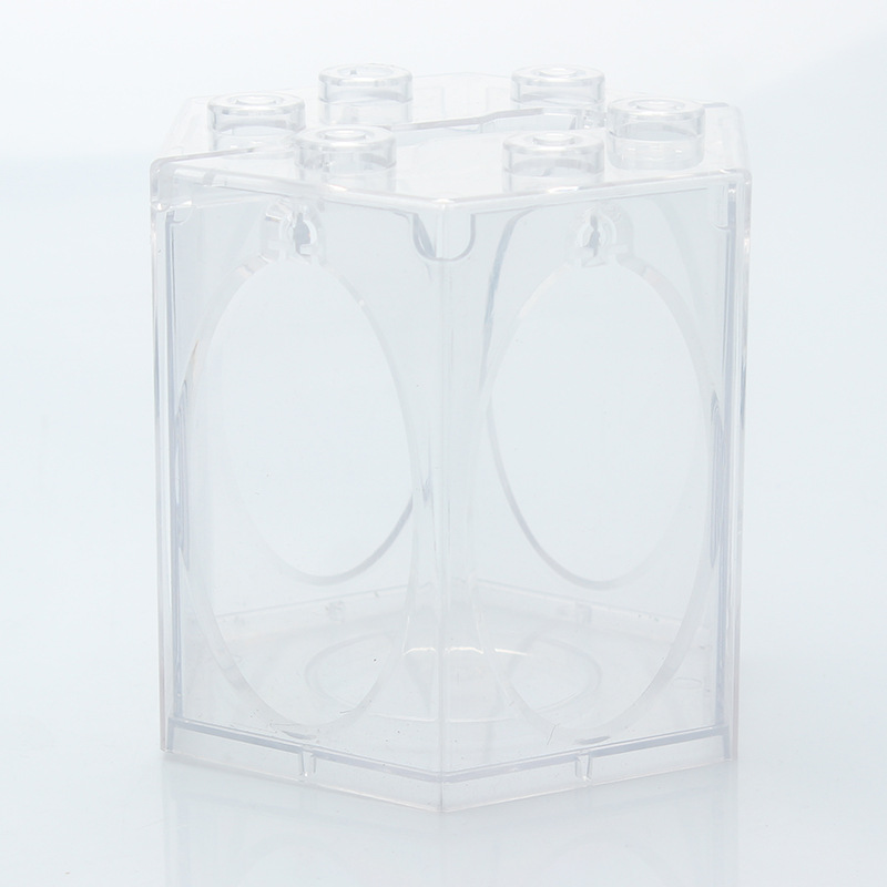 Creative Superposition Portable Six-sided Exquisite Square Circle Landscaping Blind Box Lantern Bird Cage Rotating Micro Scene (International Version). 