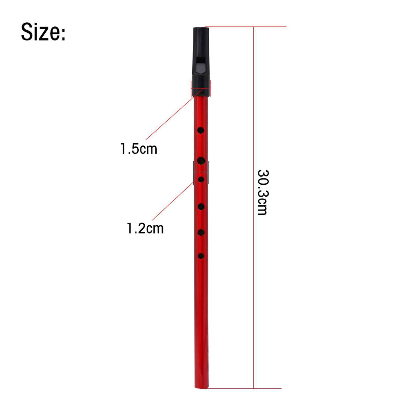 （New）Irih Whitle D-tune 6-hole Clarinet Beginner tudent Practice Playing Tin Whitle Flute Muical Intrument. 