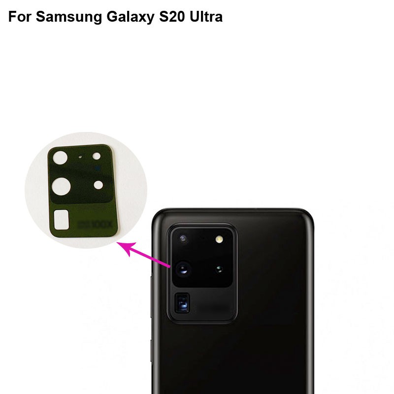 for SAMSUNG Galaxy S20 ultra Camera Main Glass Replacement Glass Slide, Glass Replacement Replace Objective Lens BACK Camera Rear Camera. 