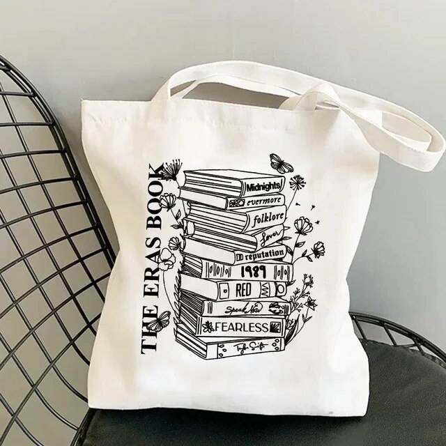 Midnight Tracklist Taylor Swift Music Graphic Aesthetics Tote Canvas Bag Shopping Bag Single Shoulder Reusable Tote Bag. 