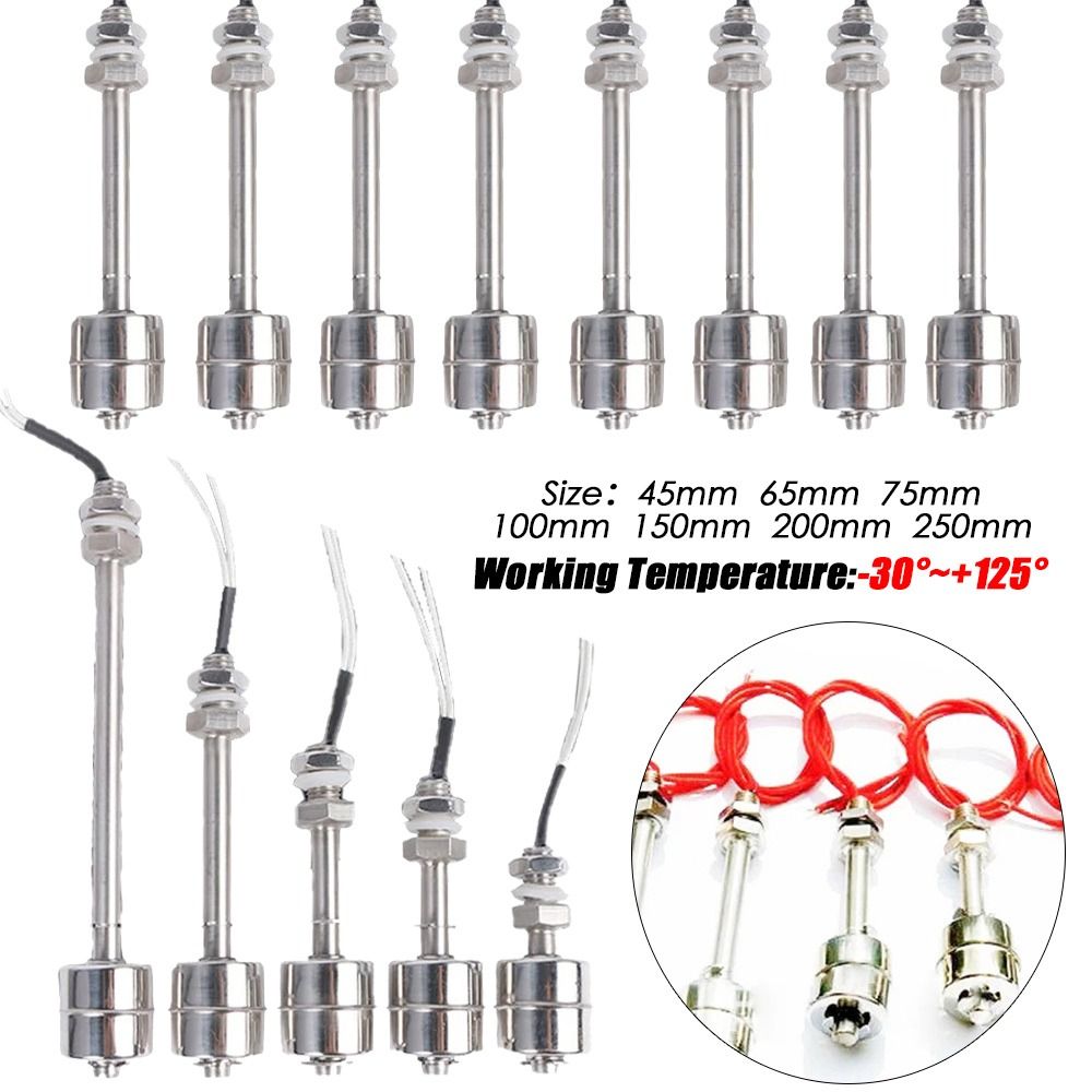 High Precision Double Ball Float Switch Water Level Switch Float Switch Tank Liquid Water Level Sensor Tank Pool Flow Sensors Stainless Steel. 
