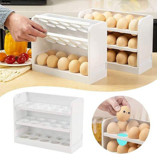 Space saving tower egg box 30 grid - Kitchen Rack - Kitchen Rack