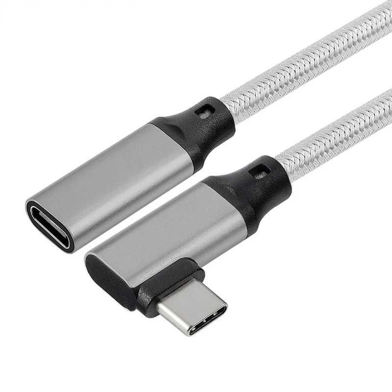 1M 2M 10Gbps Gen2 Type-C USB 3.1 Male to USB-C Female Extension Data 100W Charging Cable Extender Cord For Macbook/ Switch/Phone. 