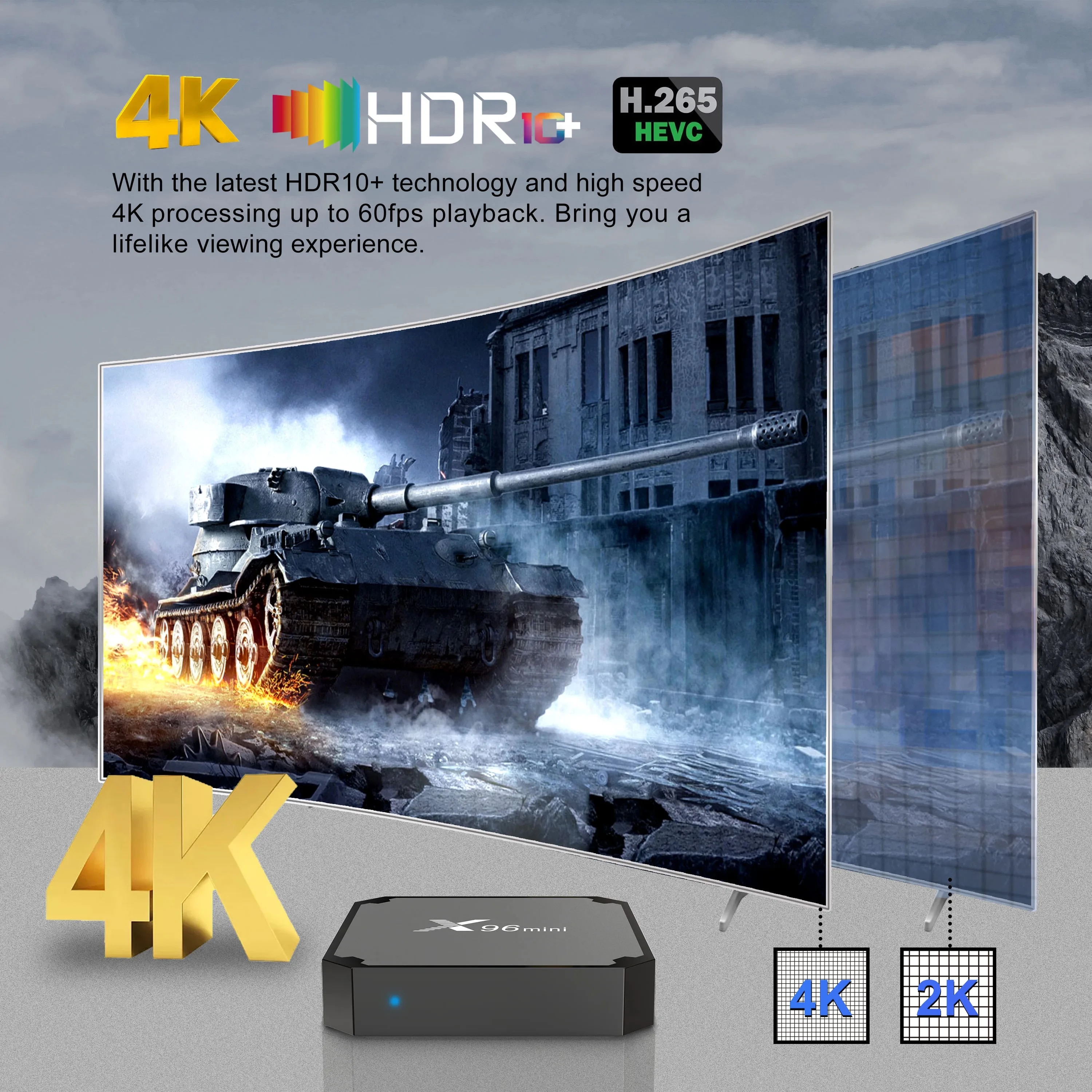 X96 Mini Smart TV Box Android 11.0 Amlogic S905W Quad Core 2GB+16GB Media Player 2.4G/5G Wifi X96mini 4K Set Top Box TV Receiver. 