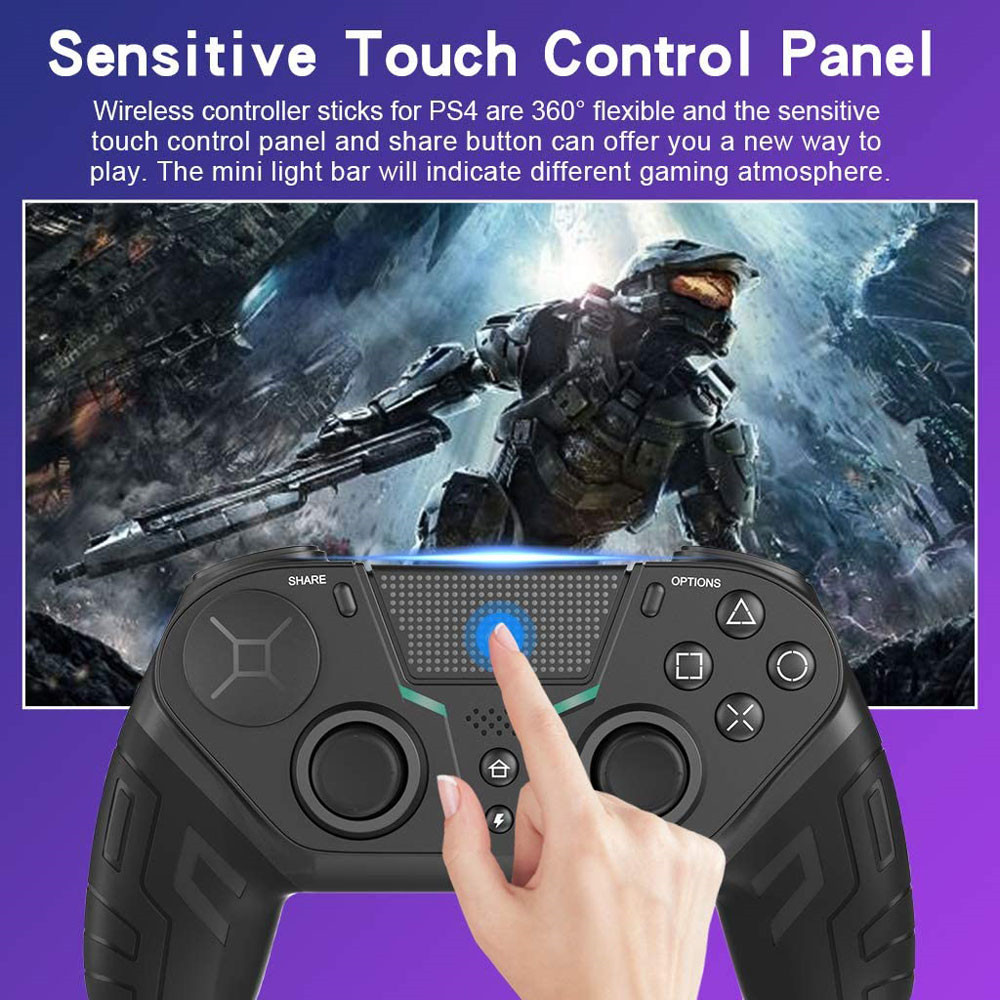 The Latest Version Q300 FOR PS4 Bluetooth Wireless Game Controller FOR PC Game Controller PC Bluetooth Controller. 