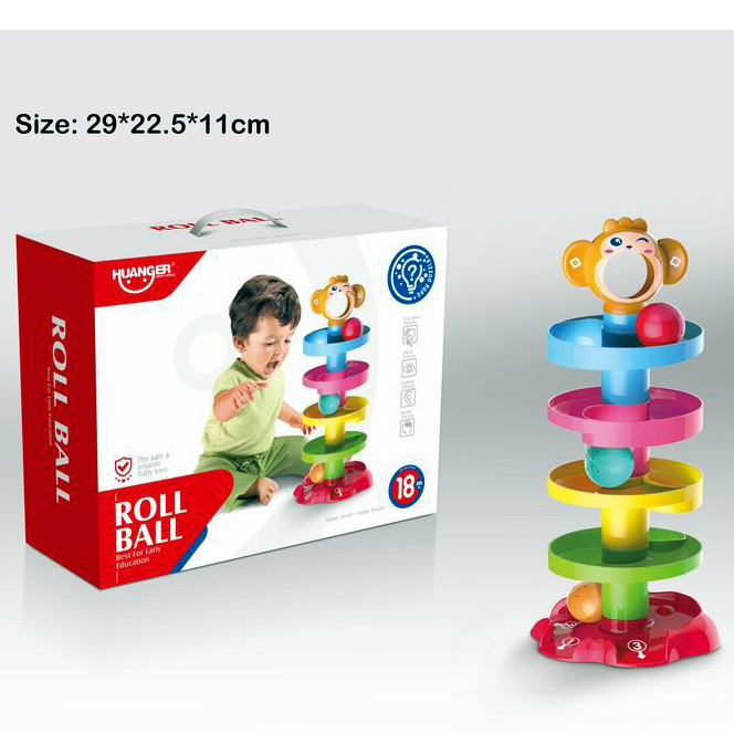 Roll Ball Toy for Kids 5 Layer Ball Drop and Roll Swirling Tower for Baby and Toddler Development Educational Toys. 