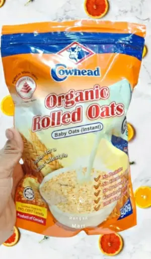 The Foods :: OATS & MUESLI :: Cowhead Organic Rolled Oats- 500Gm