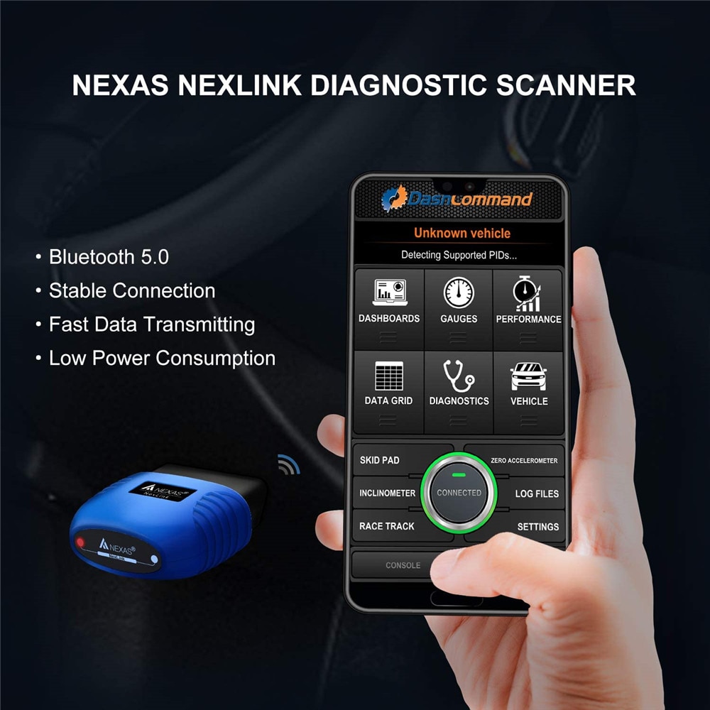 【Xiaofeng】NEXAS Motorcycles Diagnostic Scan Bluetooth 5.0 OBD2 EOBD Diagnostic Scanner for Android Fault Code Reader. 