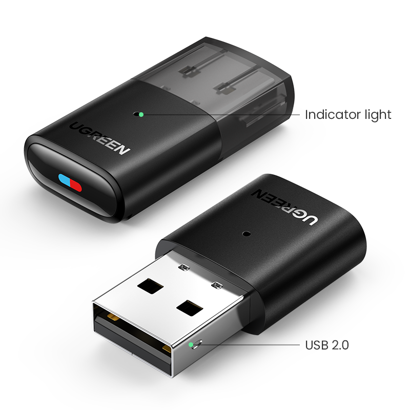 UGREEN USB Bluetooth 5.0 Transmitter Audio Adapter For Airpods PC Computer PS4 Pro Nintendo Switch Bluetooth Adapter TV Mode. 