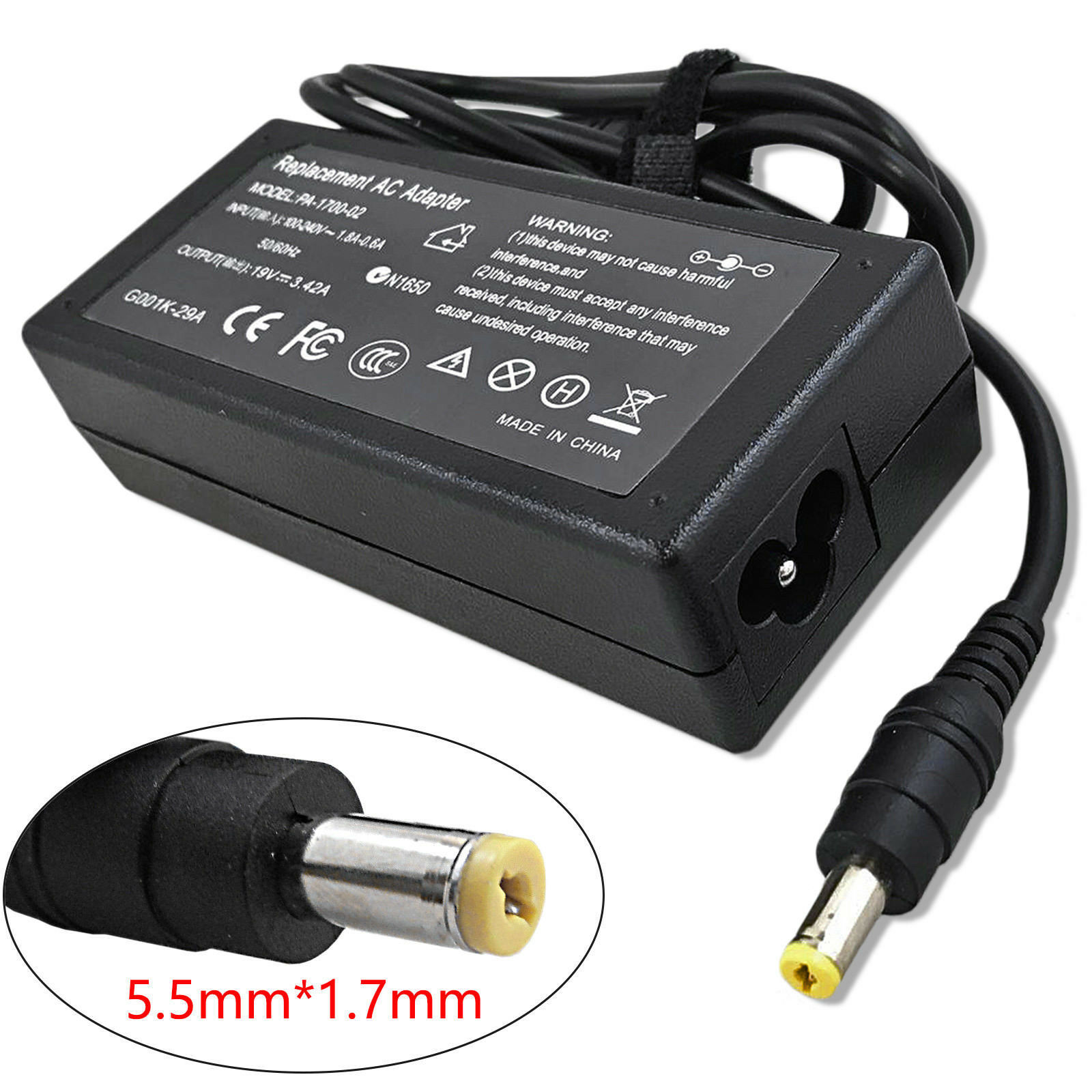 Power Adapter Charger Power Cord For Gateway MS2291 NV47H NV47H03M NV47H06M Laptop. 