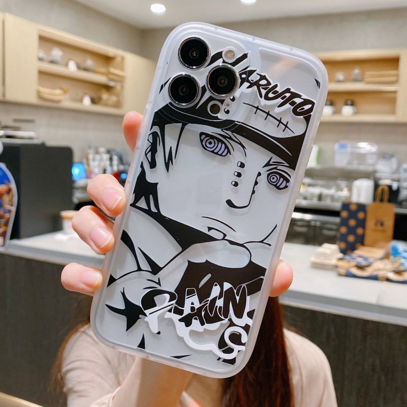 Naruto Sasuke iphone13 Payne 12 Anime 15promax Phone Case Frosted 11 Soft Shell 14 Applicable. 
