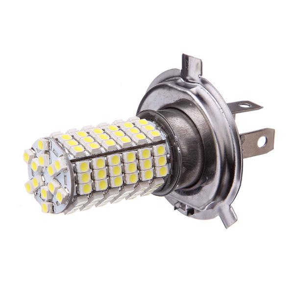 H4 120 LED 3528 SMD White Fog Headlight High and Low Beam Bulb Head Light Daytime Running Lighting DRL 12V Car -. 