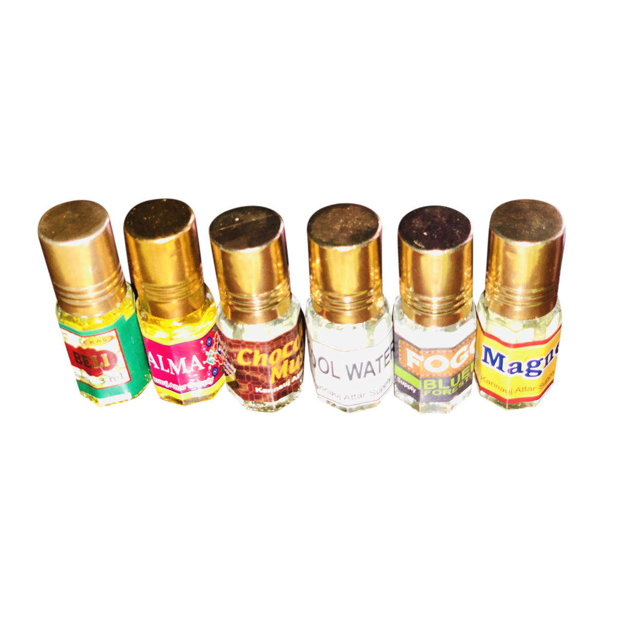 6 pcs 6 different Mini combo attar perfume for 6 months for Mens NonAlcoholic 3ml. 