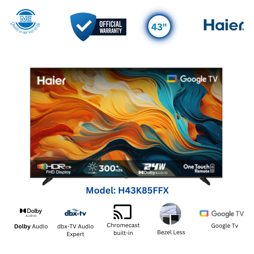 HAIER 43" Smart FHD Google TV | H43K85FFX
