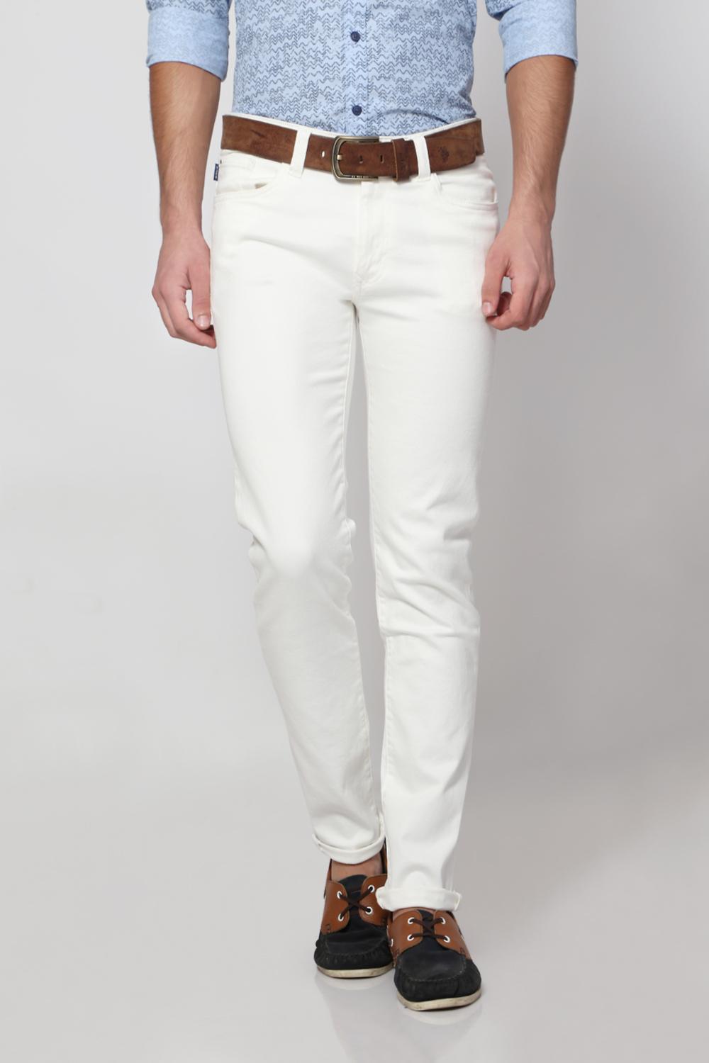 White Jeans Stylish Denim pants for men 