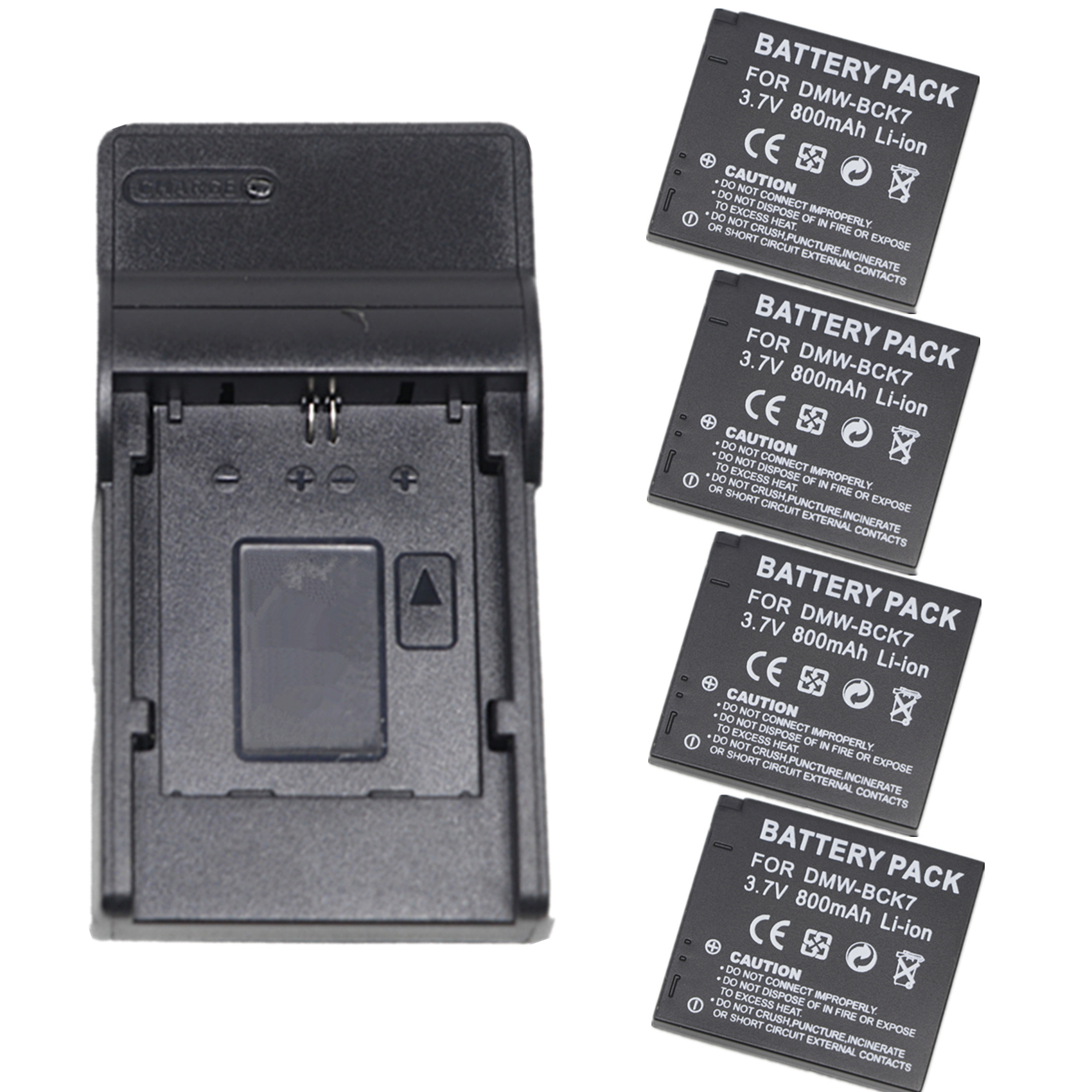 Battery Charger F/ Panasonic DMW-BCK7 Battery F/ Lumix DMC-FS14, DMC-FS16, DMC-F