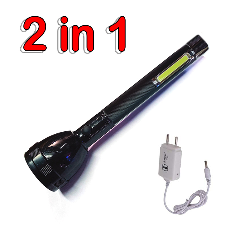 High Power USB Rechargeable LED Torch Light / Flash Light 2080. 