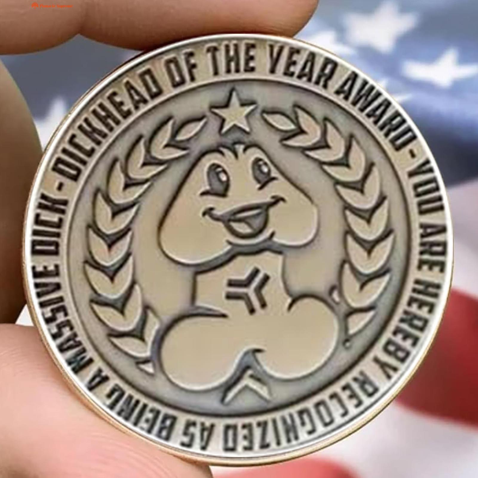 Keepsake Coin Official Asshole Challenge Coin Funny Party Gift Exquisite Craftsmanship Unique Design Perfect for Polished Collectible Coin. 