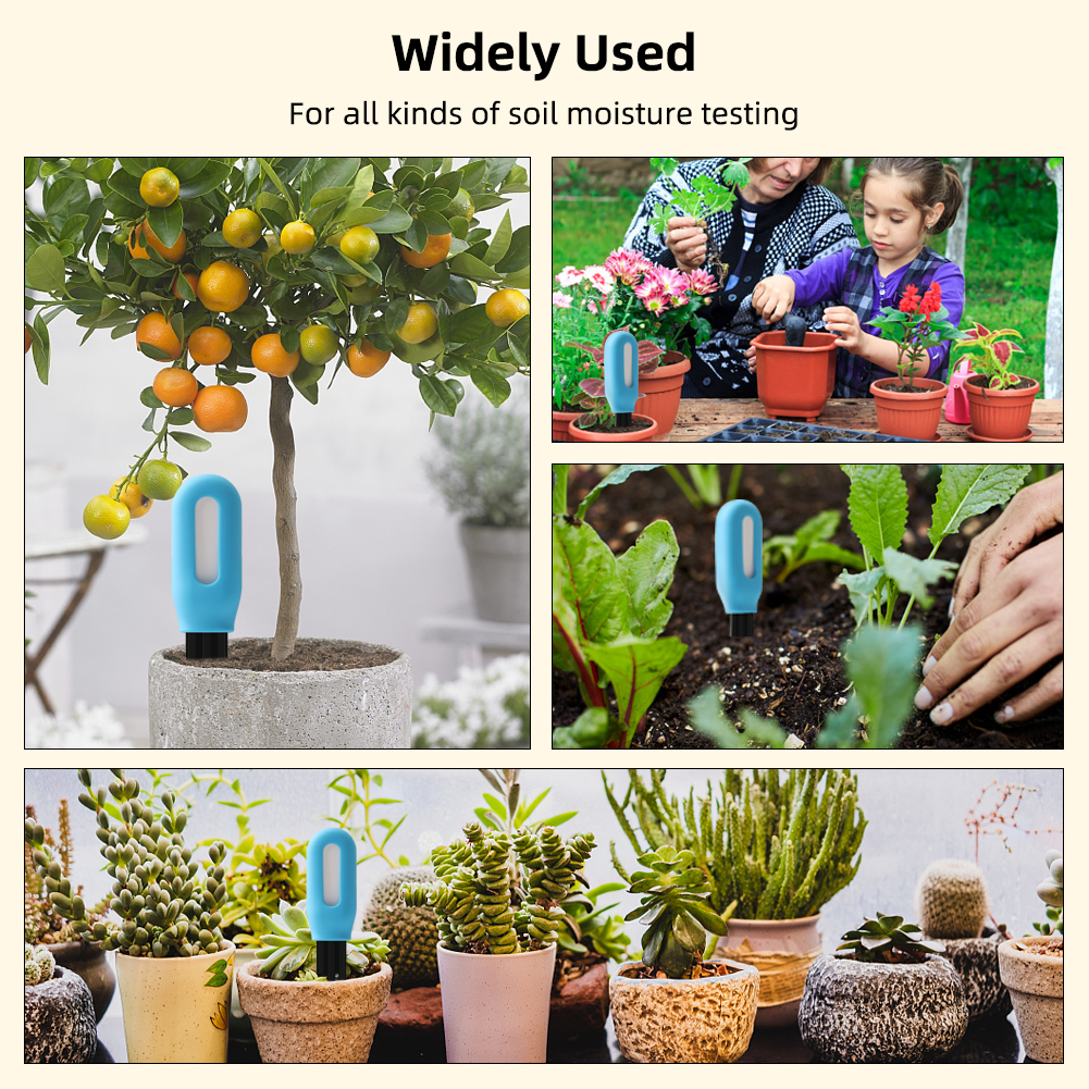 YIERYI Bluetooth Soil Moisture &Temp Tester, Flower Plant Vegetable Seed Germination Moisture Monitor. 