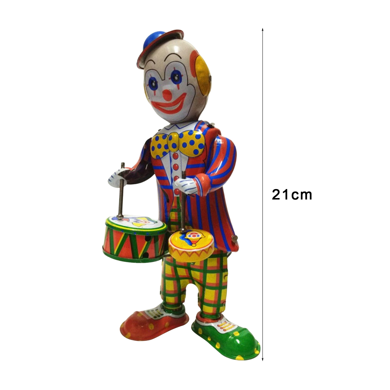 Decorative Rabbit Toy Vintage Rabbit Drumming Clockwork Toy Cute Bunny Swinging Ornament for Home Decor Holidays Wind-up Rabbit Toy. 