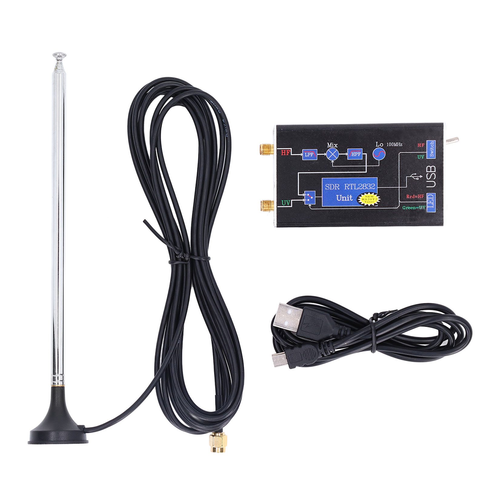 RTL SDR Receiver, Small Size Full Band Receiver for Aviation. 