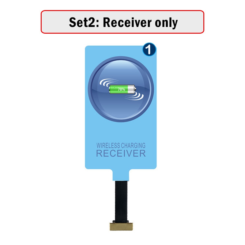 Qi Wireless Charger & Receiver for Samsung Galaxy M01 M02 M10 A01 A02 A10 A6 A7 A6+ 2018 Wireless Charging Micro USB Adapter BQ. 