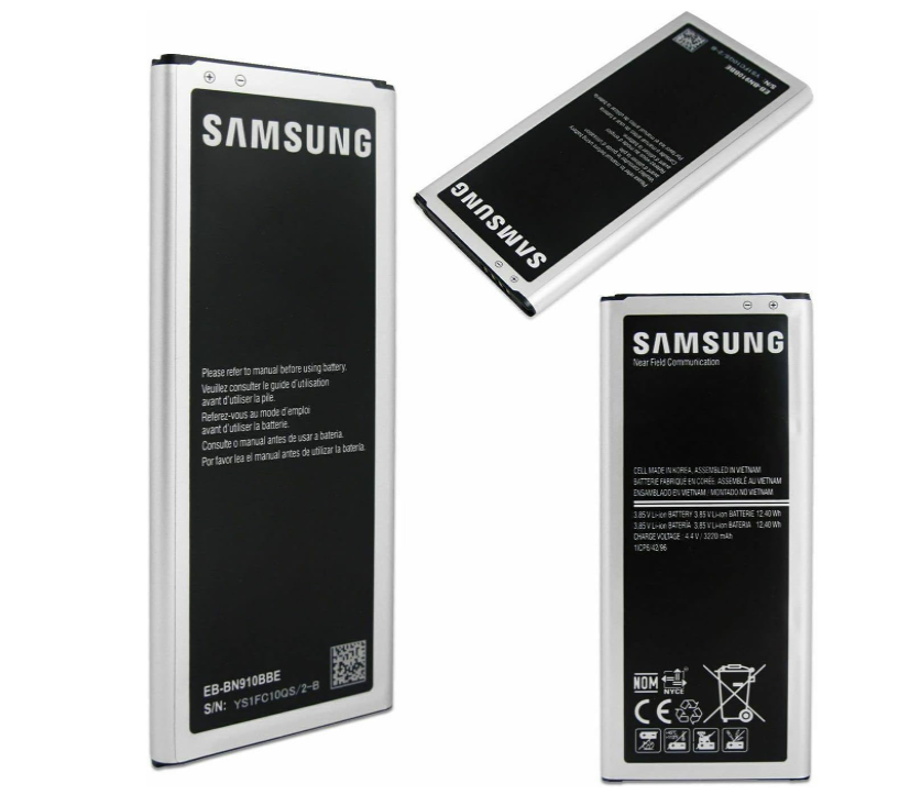 Genuine Samsung Battery EB-BN910BBE 4V / 3220mAh 3.85V Li-ion 12.40Wh NFC For Samsung Galaxy Note 4 N910F / N910T / N910C / N910C / N9100 / N9106W / N9108 (NON - RETAIL PACKAGING)