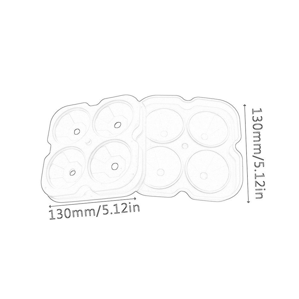 【DM bag factory Store】EF Ice Tray Mold  Shape 4 Grids Cream Maker. 