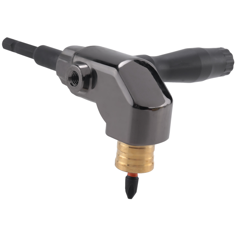 Self-Locking 90 Degree Right Angle Screwdriver Holder Drive Bit Angle Extension Electric Screw Driver Angle Driver A