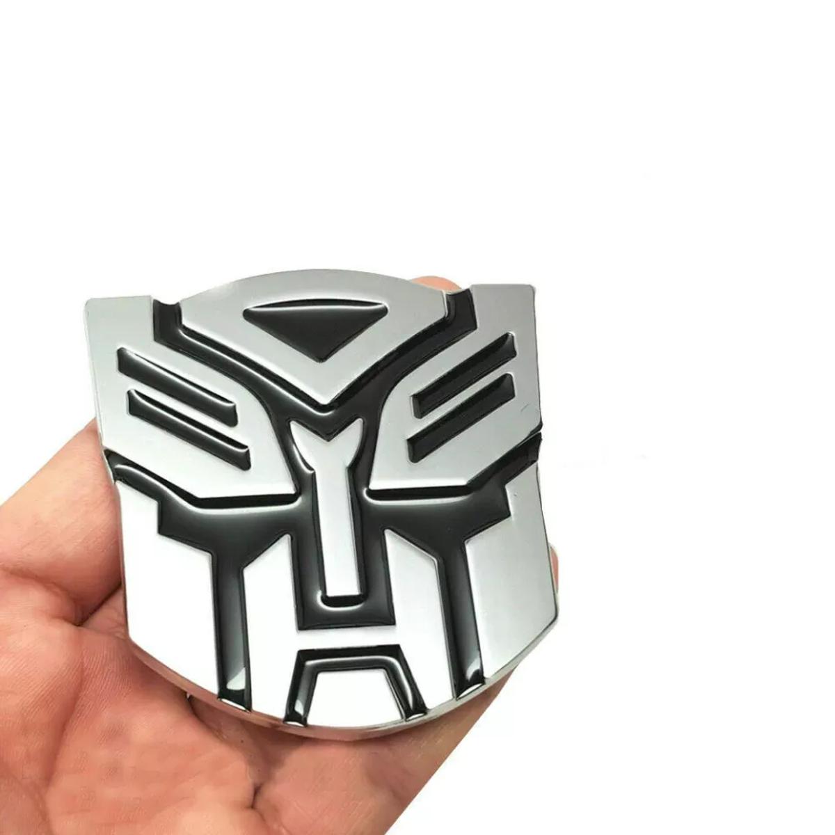 Car styling 3D Aluminum alloy Transformers Car Badge Rear Emblem Sticker Fashion decoration