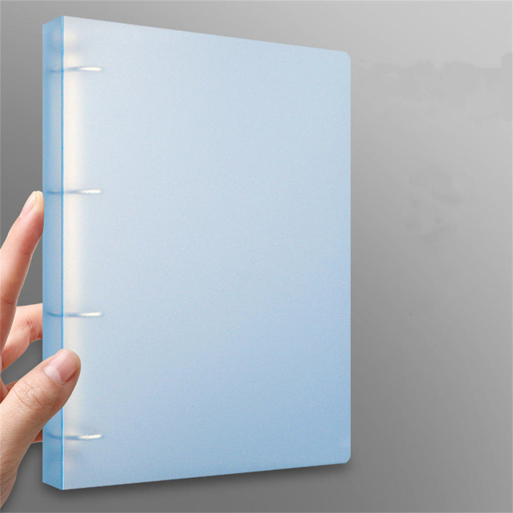 Plastic A4 Binder folder Multi-Pocket 4-Hole Waterproof D-Ring Folder Office File Binder for Office Organization School. 