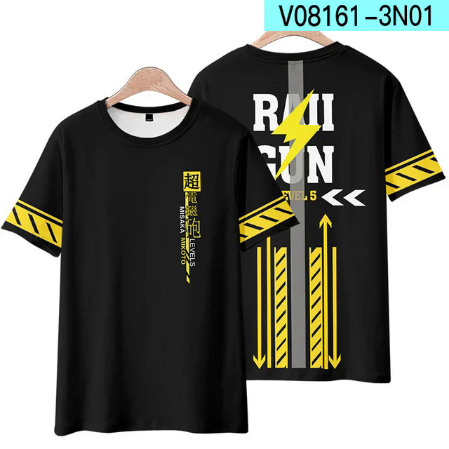 2023 Cosplay Anime Too Much of Index 3D T Shirt Women Men A Certain Magical Index Accelerator Short S. Kids T. 
