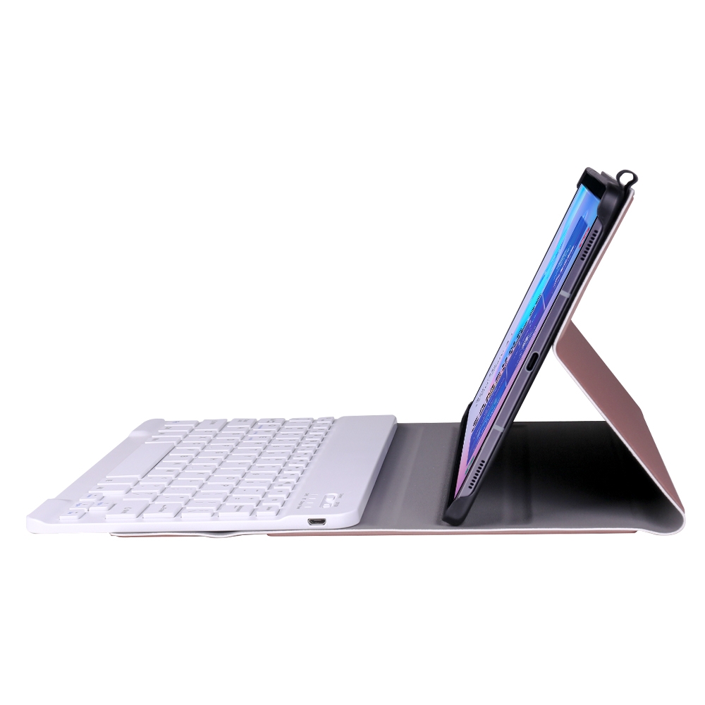 A860 For Samsung Galaxy Tab S6 10.5 inch T860 / T865 Detachable Bluetooth Keyboard Tablet Case with Pen Holder Elastic Strap. 