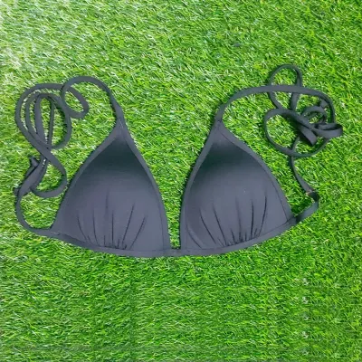 Women's Push Up Triangle Bikini Top Neck Molded Pads Swimsuit Bathing Suit  Tops Only
