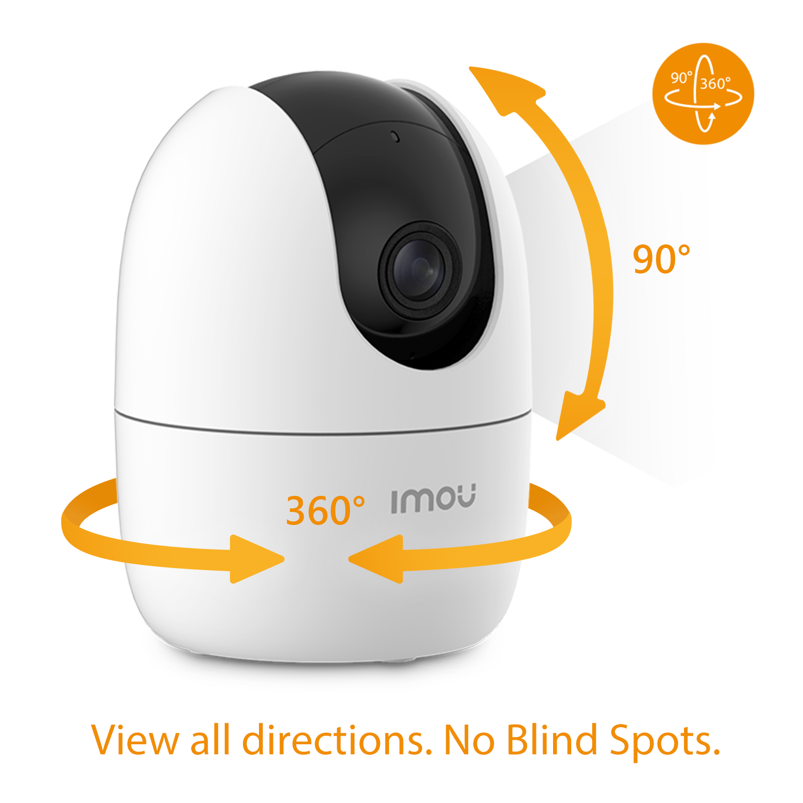 Imou RANGER 2 | 3MP 2K Indoor Smart Security WI-FI IP camera | Pan & Tilt for 360° Coverage | Human Detection | Smart Tracking | Night Vision | Privacy Mode. 