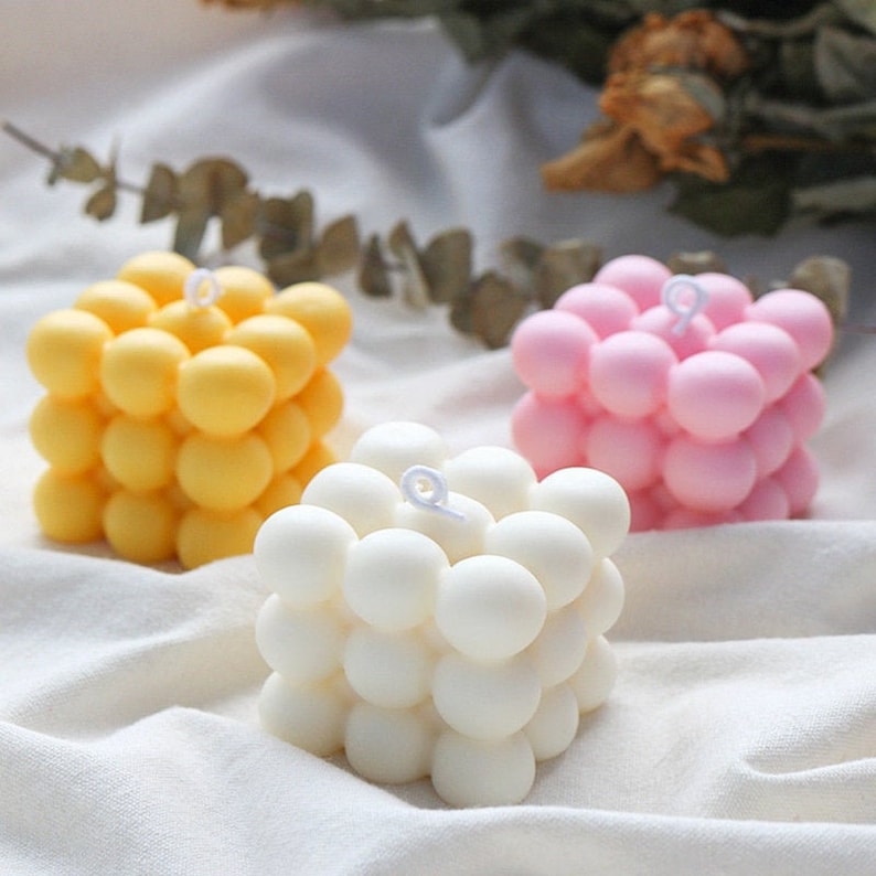 Bubble candle/Rubik's Cube Bubble Scented Candle/Bubble Flavor candle
