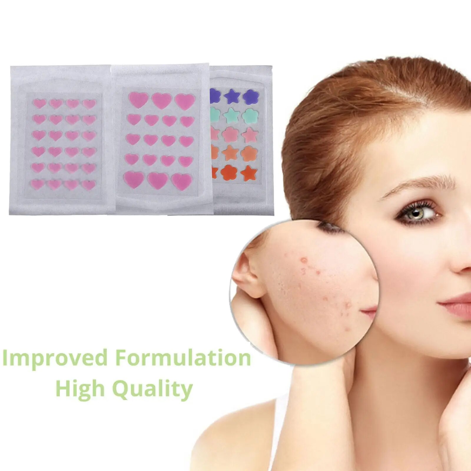 【hot】 Cute Heart Flower Invisible Pimple Patch Face Spot Scar Care Stickers Makeup Concealer Tool Beauty Acne Tools. 