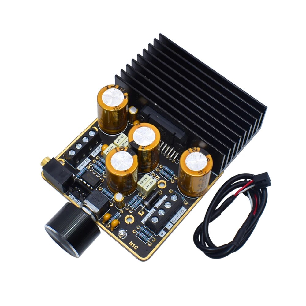official TDA7850 Subwoofer Digital Amplifier Audio Board 2*80W+120W Stereo Class AB Amplificator For2-8 Ohm Speaker DC9-18V. 
