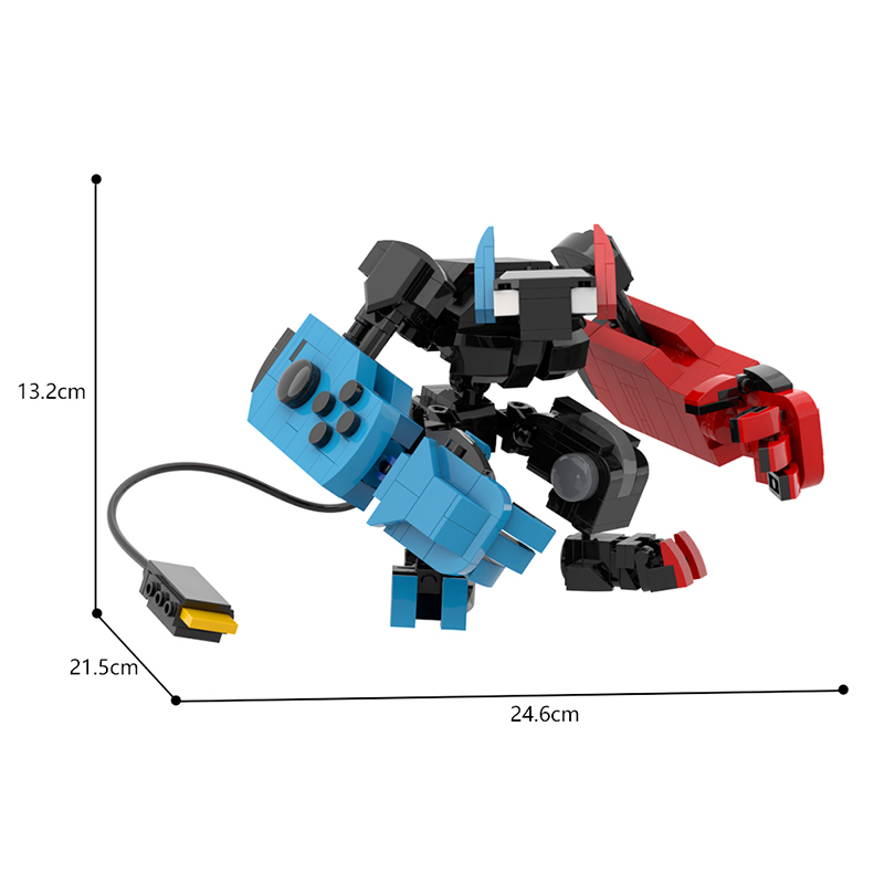 BuildMoc Switch Imp Creative Transform Mecha Building Block Set Colorful Humanoid Robot Model Brick Toys Christmas Birthday Gift Luhuai CVC. 
