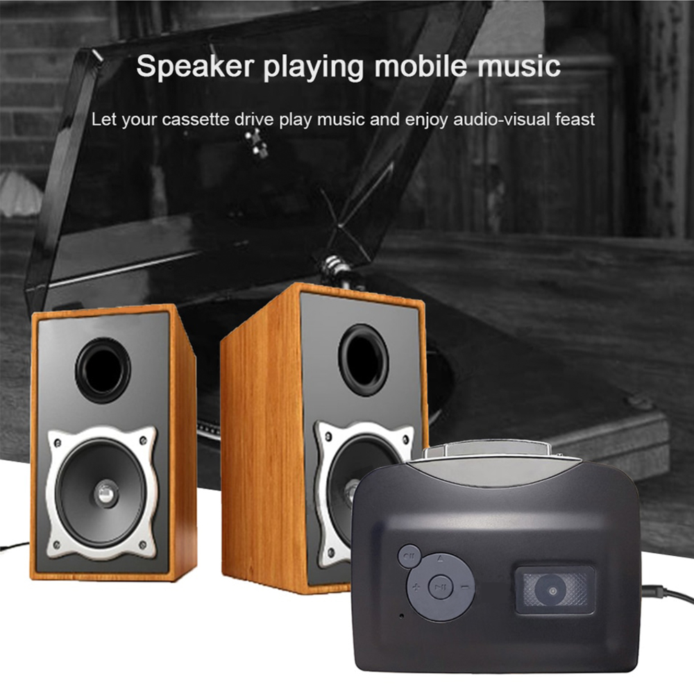 Digital MP3 With Headphones Music Player Cassette Player Portable Converter Recorder Convert Tapes to. 