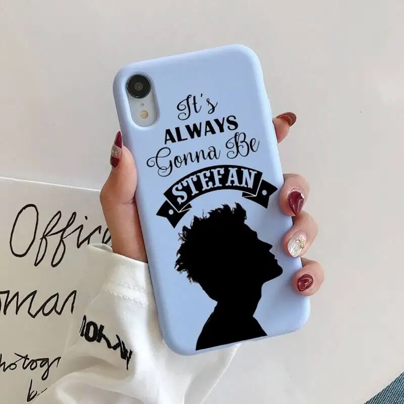 The Vampire Diaries Stefan Damon Salvatore Phone Case for iphone 13 12 11Pro Max X XS Max XR Soft Cover For iPhone 7 8 6 6SPlus